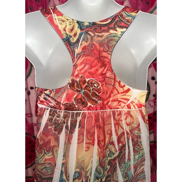 🧡 Y2K Colorful Rhinestone Mini Dress - Picture 7 of 9